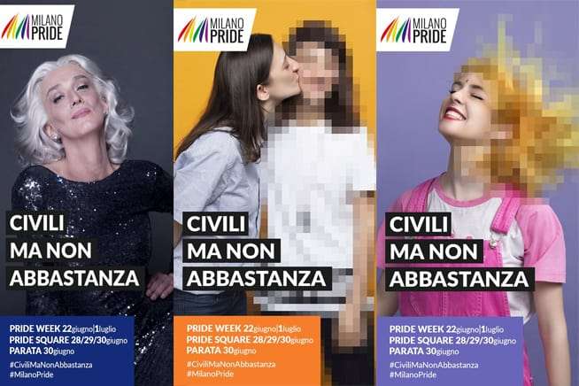 #civilimanonabbastanza milano pride 2018